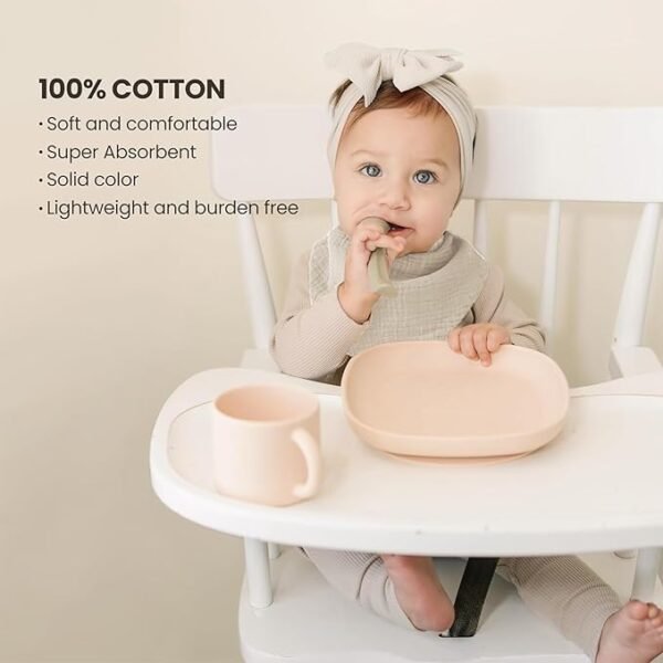 714kGR2xByL._SX679_ Konssy Muslin Baby Bibs