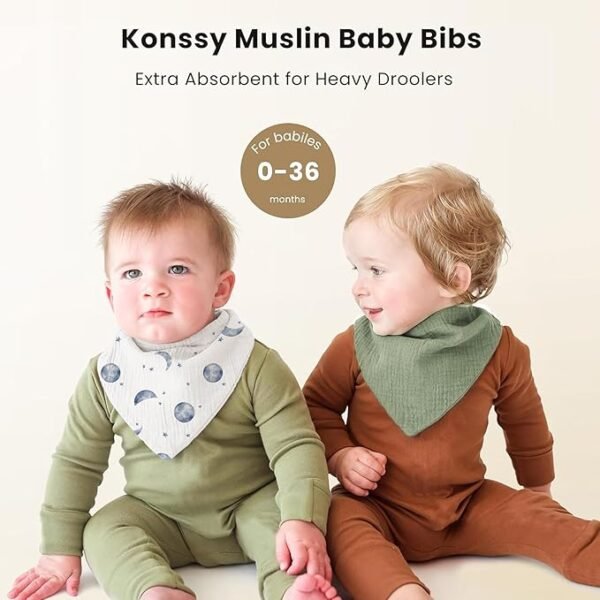 71vWHbacp0L._SX679_ Konssy Muslin Baby Bibs